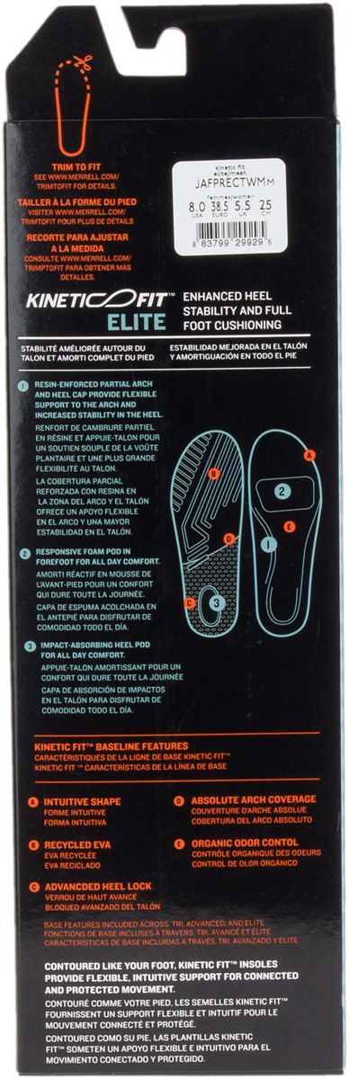 Women - Kinetic Fit™ Elite Footbed - Insoles | Merrell