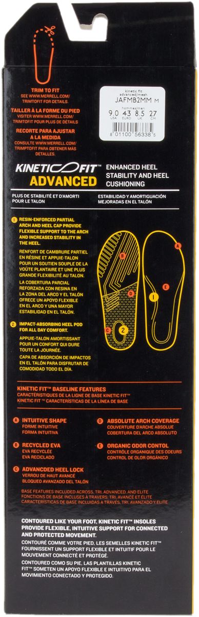 Women - Kinetic Fit™ Advanced Footbed - Insoles | Merrell