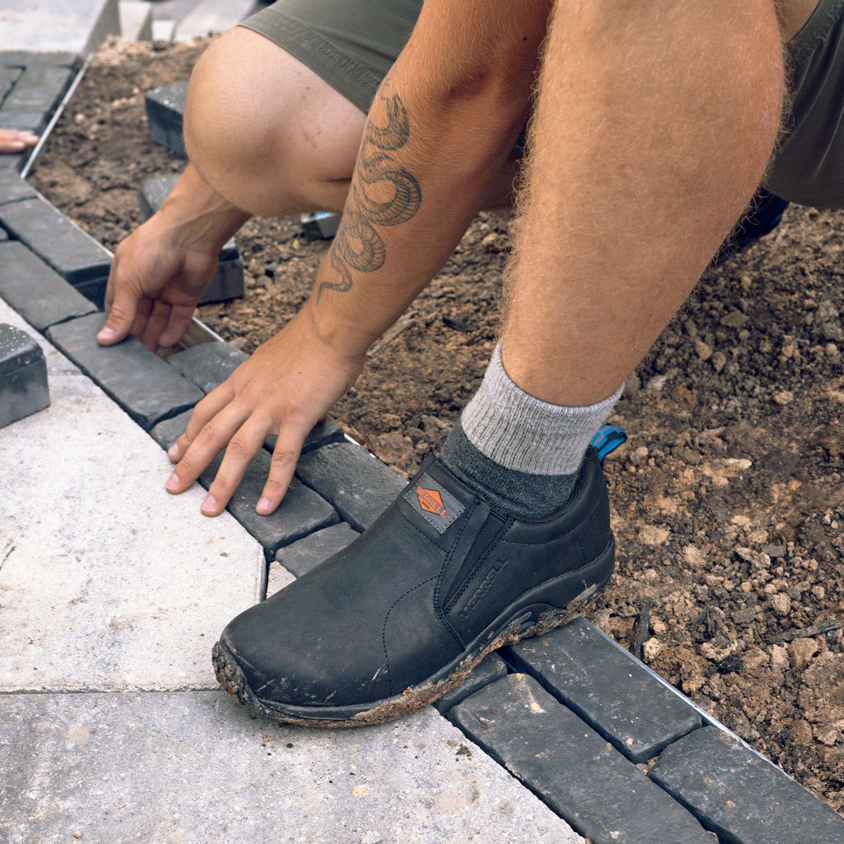 Men's Jungle Moc Leather SD+ Wide  Safety Shoes | Merrell