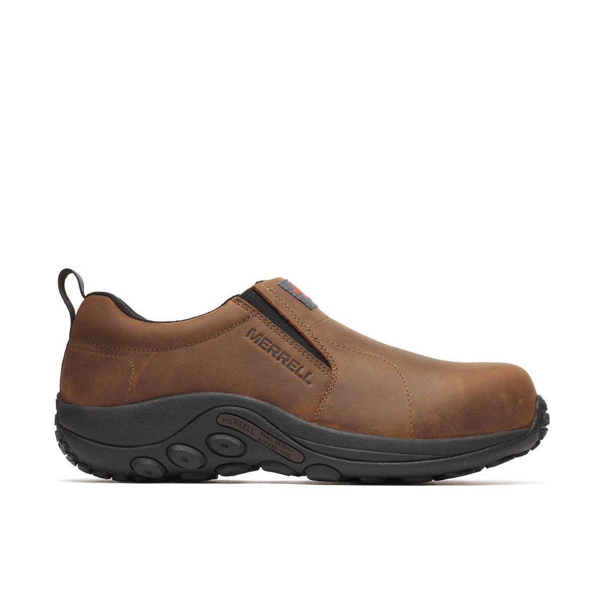 Men - Jungle Moc Leather Hi-Vis Carbon Fiber Low Wide Width - Slip Ons | Merrell