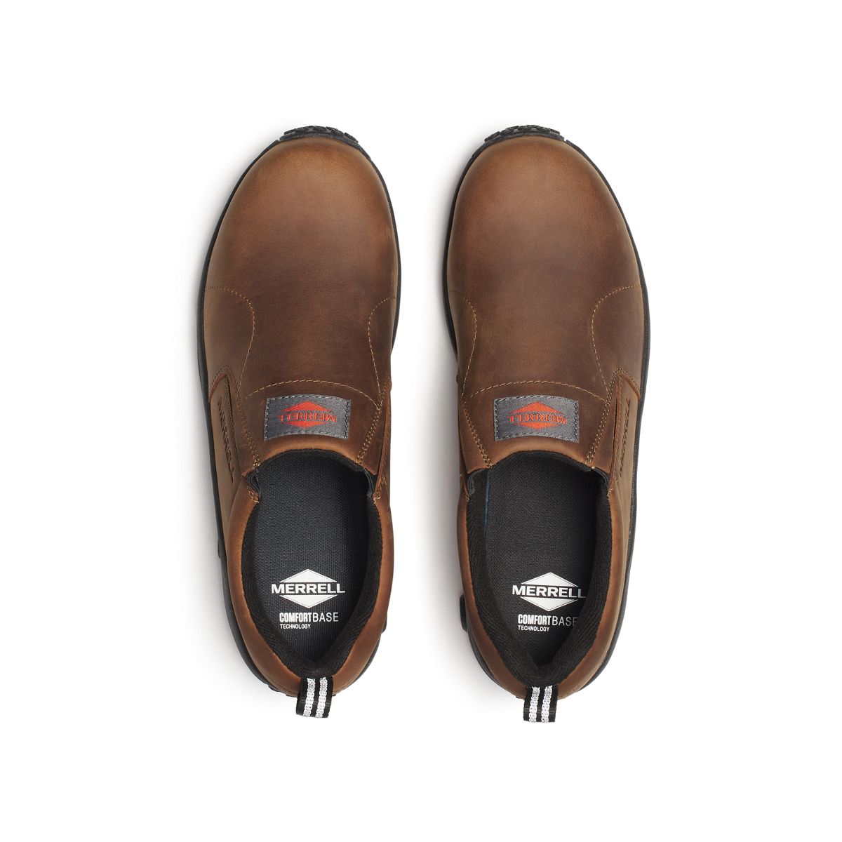 Men - Jungle Moc Leather Hi-Vis Carbon Fiber Low Wide Width - Slip Ons | Merrell