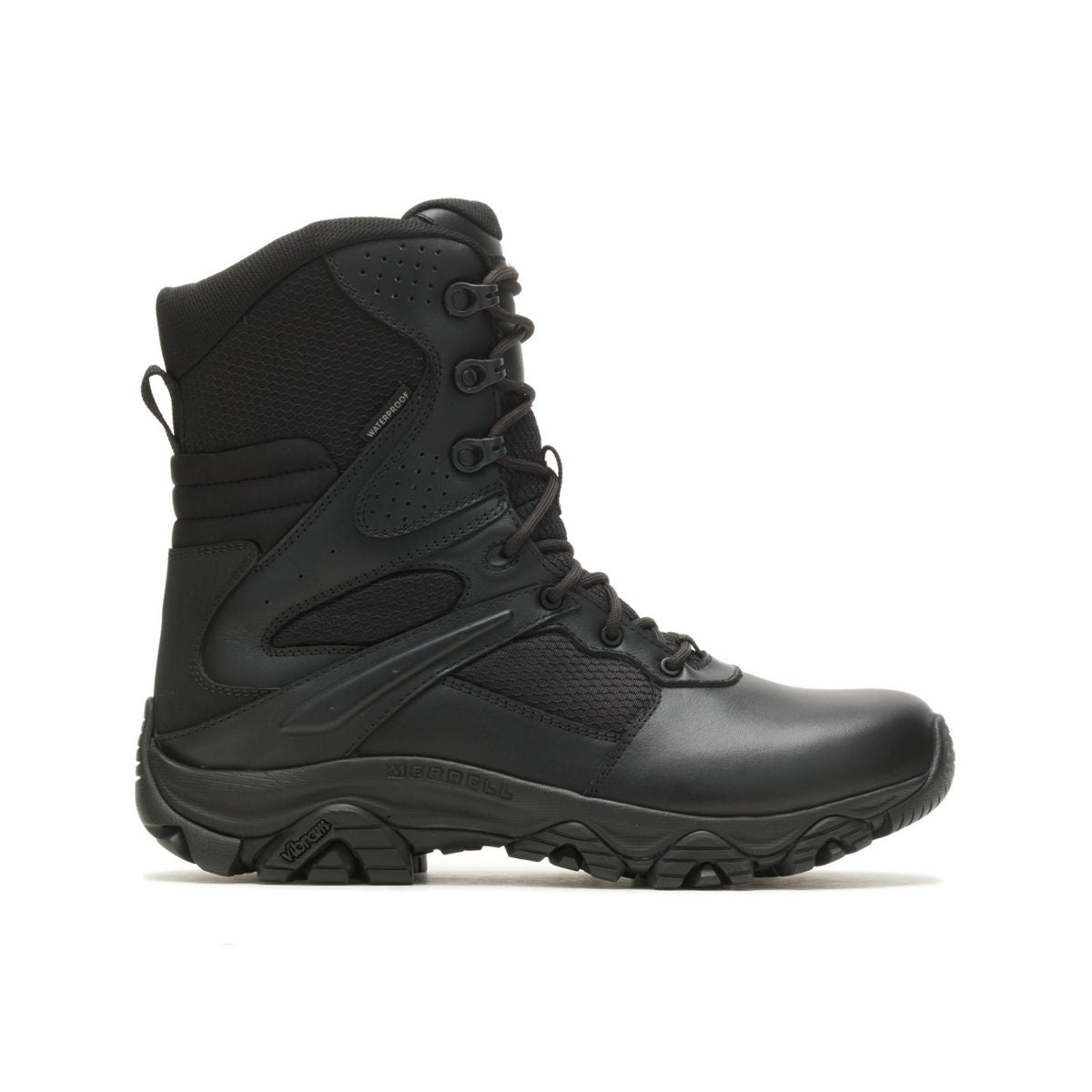 Men Moab 3 8" Tactical Zip Waterproof Wide Boots | Merrell
