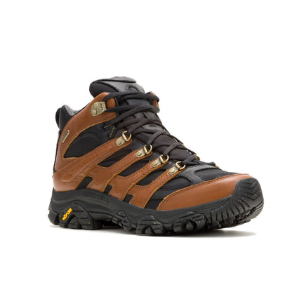 Men - Moab 3 Luxe Leather Mid Waterproof - Boots | Merrell