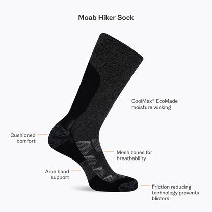 Moab Hiking Quarter Sock - Socks | Merrell