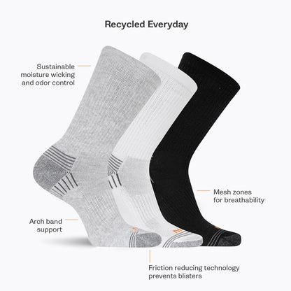 Recycled Everyday Crew Sock 3 Pack - Socks | Merrell
