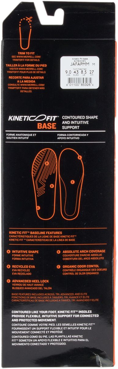Men's Kinetic Fit Base AL Footbed Insoles | Merrell